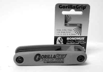 Gorilla Grips Set No. Part No. Type Size Range Price 12632 876-035 Torx T6 - T25 $ 00.00 12550 876-036 In./Metric 5/64-5/32 $ 00.
