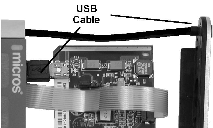 Remove/Replace the USB Cable 1. Open the MBB case to access the cable as described on page 8. 2.