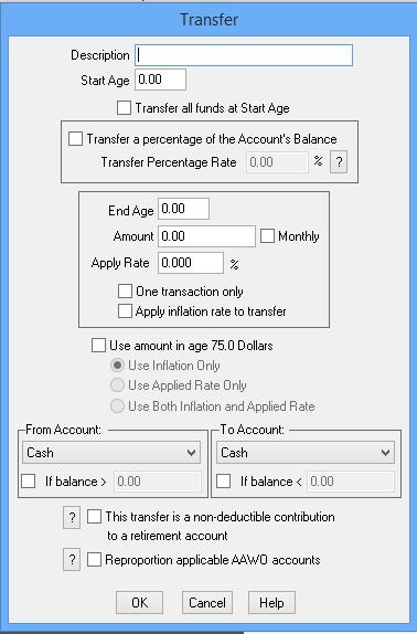49 Transfer The Transfer event allows you to transfer an amount from one account to another.