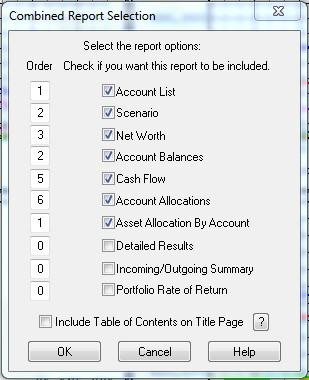 J&L Financial Planner -- Version 20.0 88 Reports Menu After they are created most reports create a text file which can be exported to spread sheet and data base programs.