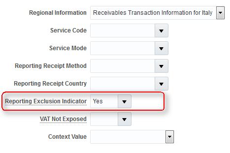 6. Transaction Entry in Receivables Task name: Create Transaction Navigation: Navigator > Receivables Billing -> Create Transaction Transactions to be excluded from reporting Use the GDF segment