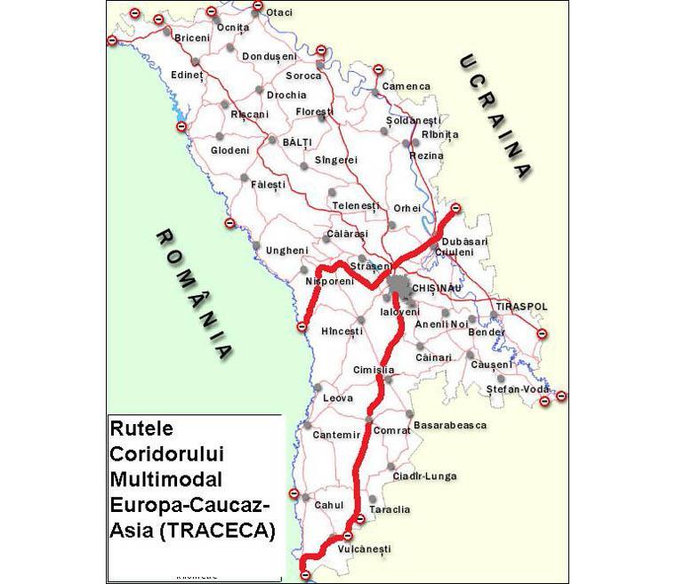 TRACECA Transport Corridor Europe Caucasus Asia Giurgiulesti is TRACECA