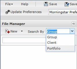 Creating Portfolios How do I use the File Manager panel?