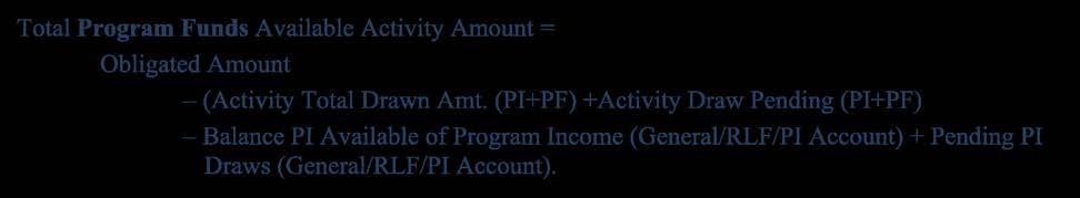 In the example above, the activity shown is part of the GDHH PI Account.