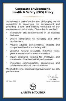 We at L&T have a long tradition of believing and acting on the principle that all three dimensions must go hand in hand.