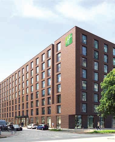 Reference Projects Hotels / Under development Eiffestraße, Hamburg Gross floor area: 24,143 m² Hotel brand: Holiday Inn and Super 8 Rooms: 316 (Holiday Inn), 276 (Super 8) Operator: Primestar