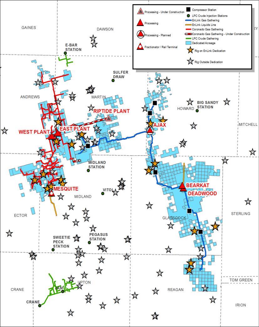 Diamondback: ~85-200% ROR at $60 WTI ~17 active rigs on dedicated acreage * ~1,200 wells drilled in counties
