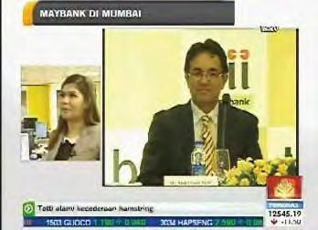 TV1 21 AuguST 2013 Maybank opens its first branch in Mumbai, India.