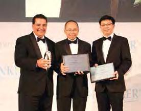 The Maybank team, led by Group Chief Financial Officer En Mohamed Rafique Merican (middle), bagged five NACRA 2013 Awards.