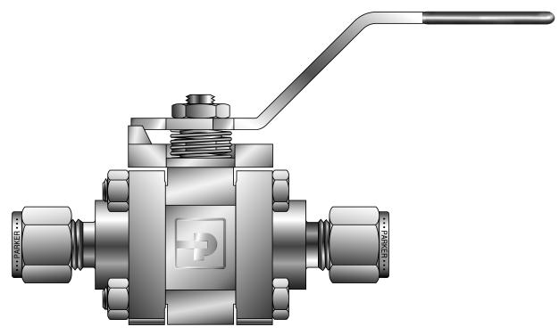 SWB Series Ball Valves Introduction Parker s three-piece SWB Series Ball Valves are durable valves that can handle the pressure and piping loads.