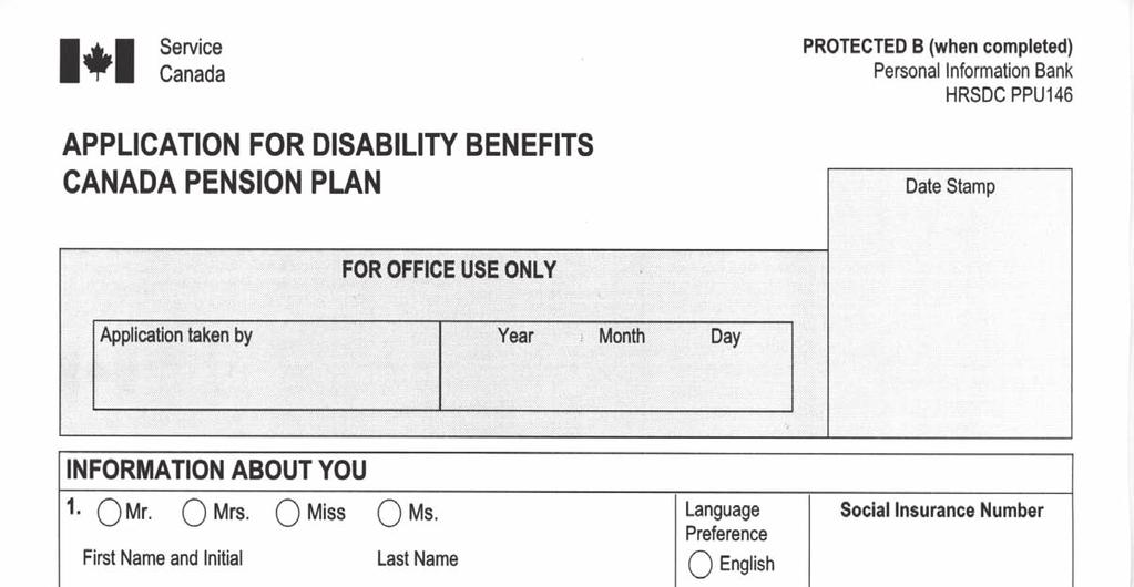 Is this help sheet for me? This help sheet discusses the federal Canadian Pension Plan ( CPP ) issues that commonly arise for people with Parkinson s disease or other progressive disabilities.
