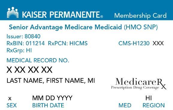 2018 Evidence of Coverage for Senior Advantage 6 Chapter 1: Getting started as a member As long as you are a member of our plan, you must not use your red, white, and blue Medicare card to get