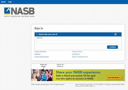 If you need assistance enrolling, please visit your local branch. 1. From nasb.