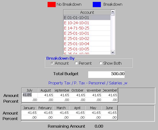 Under Selection Criteria, select the Account Types (Expense, Revenue, or Both) and Reporting Range (All accounts, Department range, or Single Department).