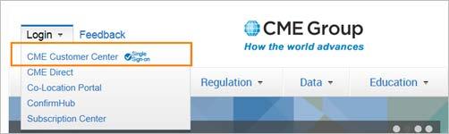 CME Group Login Registration CME Group Login is a self-managed, centralized user profile service that authenticates access to CME Group applications and services, including CME Anywhere.