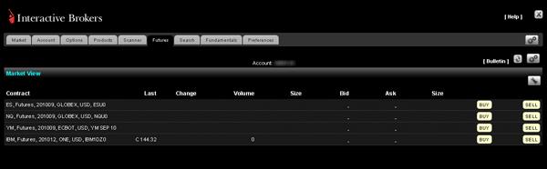 Customizing WebTrader Creating Custom Tabbed Pages The following figure shows an example of a customized tab called Futures