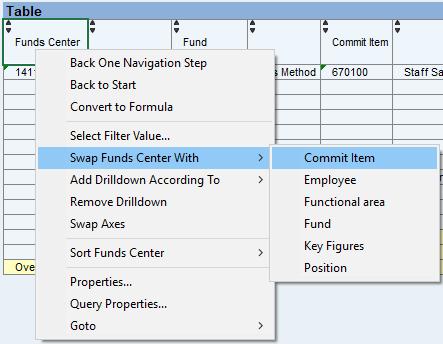 Additional Report Functionality - Optional Remember: Although BEx Analyzer runs within Excel, the functionality for items such as moving columns,