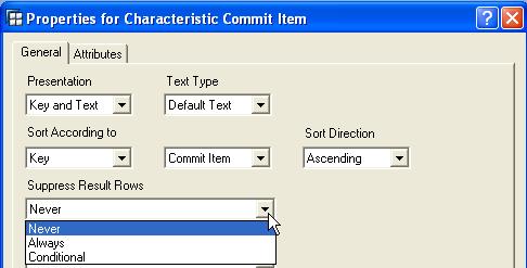 Change Result Rows (Subtotals) Right-click on the column to be changed and select Properties