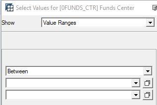 TIP: The program only lists those fund centers that you have security access to.