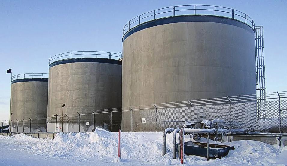 The project adds three storage tanks to the existing six tanks at the facility, and increases storage capacity by 2.