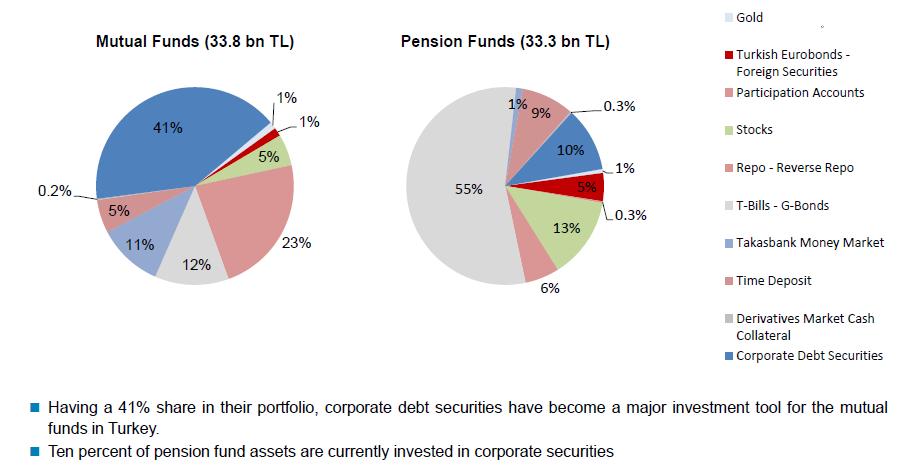 Demand Side: Institutional Investor Portfolio Distribution - Turkey Asset composition of institutional investors indicates an
