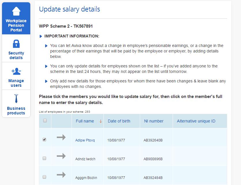 8.1 Update employee earnings by uploading a CSV file (Continued) You ll then receive confirmation that the data has been submitted to Aviva and the records will be updated.