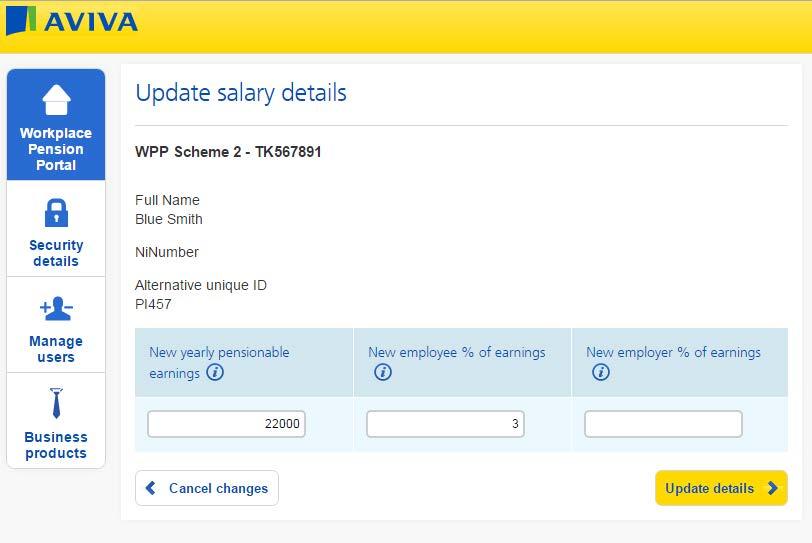 8.2 Update employee earnings online (continued) Update the records as required.