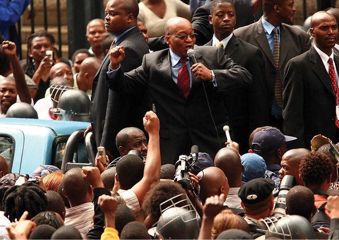 Photo Section Jacob Zuma, then ANC deputy president, rallies