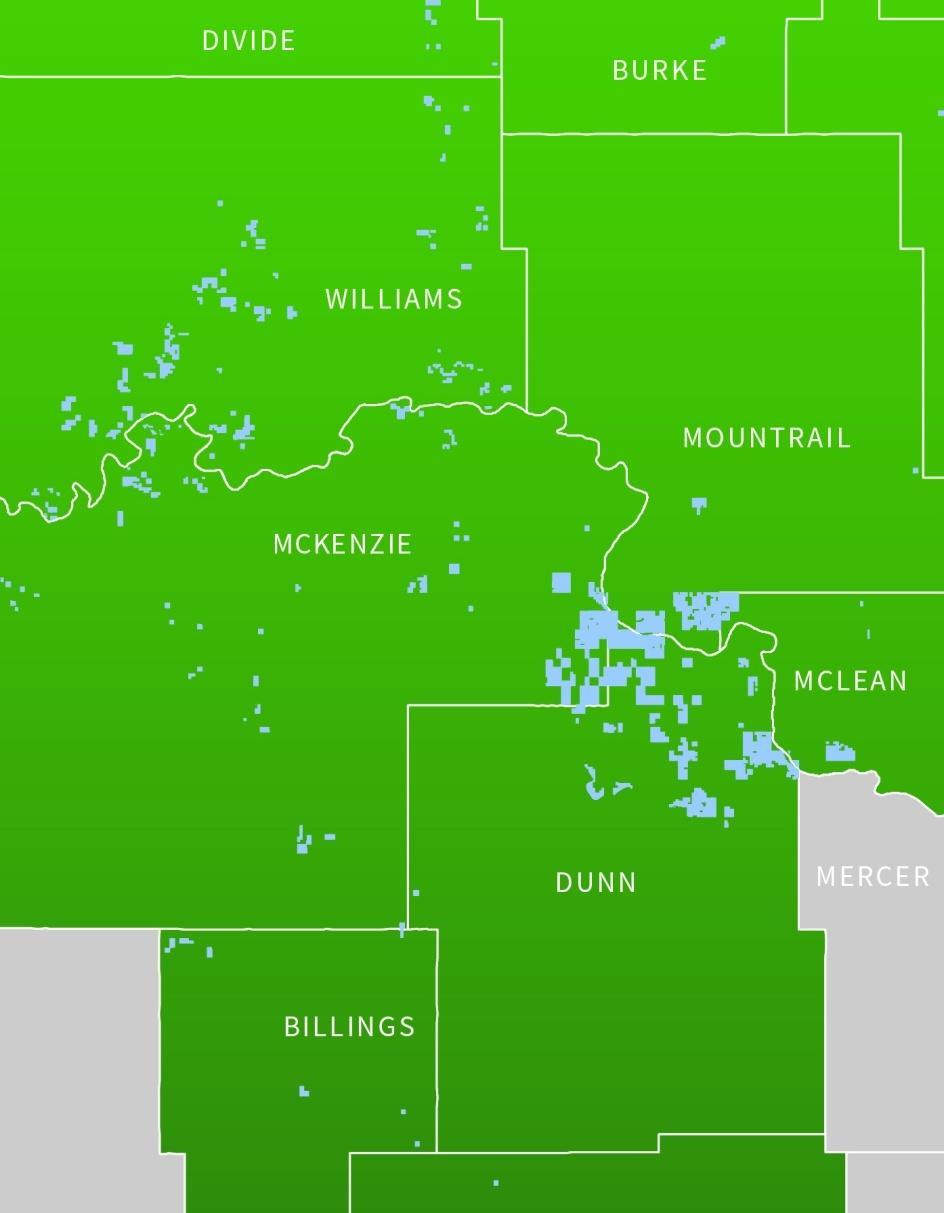 Williston Overview ~85,000 net acres Currently operating
