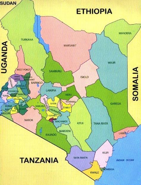 ANNEX III: MAP OF THE PROJECT AREA (A) MAP OF KENYA 9 9 This map is intended exclusively for the use of the readers of the report to which it is attached.