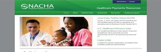 21 NACHA Healthcare Resource Website