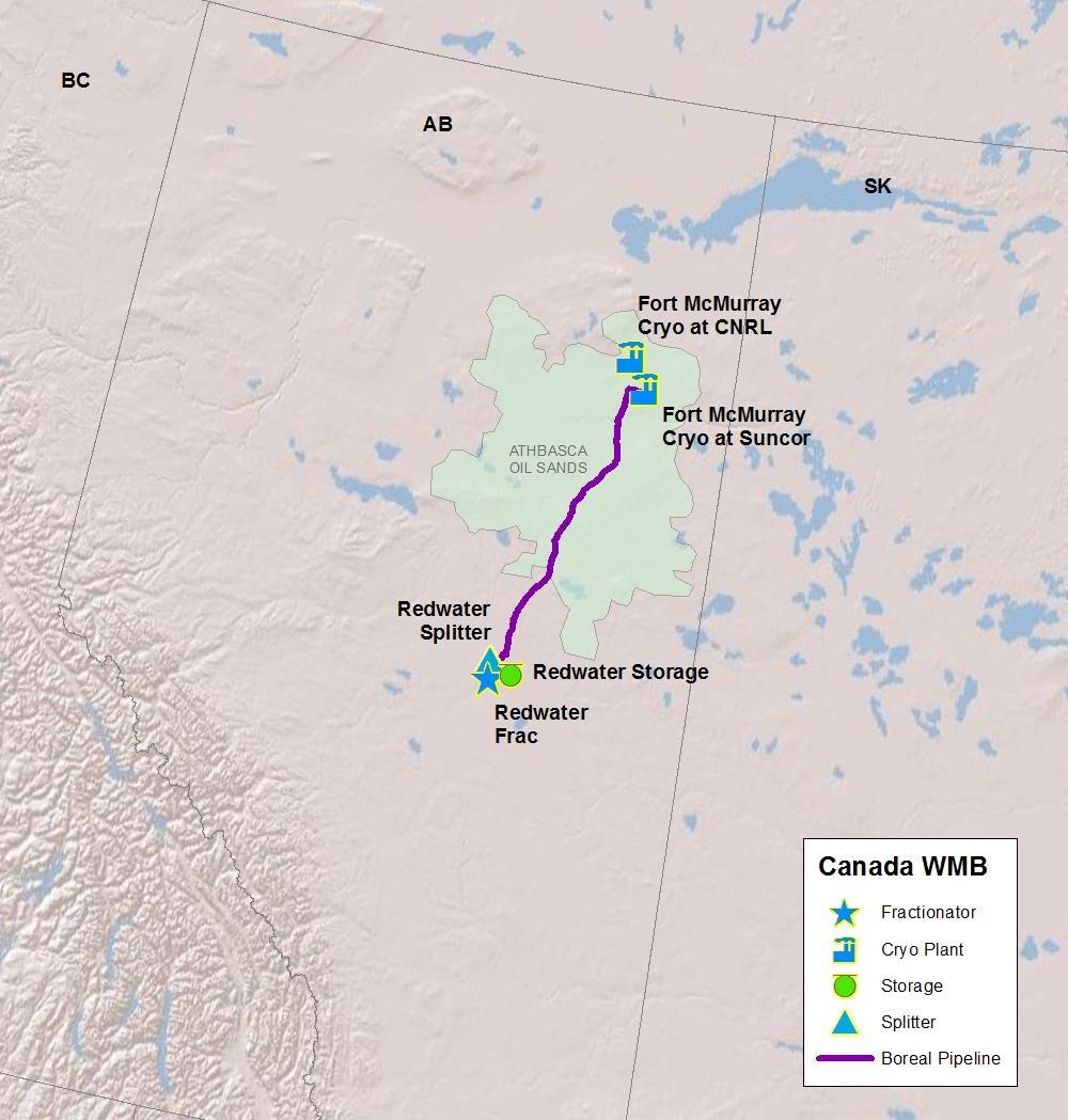 Williams Canada investing in multiple Alberta advantages Capitalizing on opportunity > Existing assets: Ft.