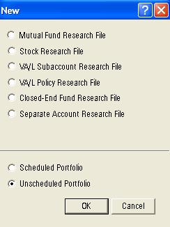 Integrating Research and Portfolio Mode Integrating Research and Portfolio Mode The New icon in Research Mode allows you to quickly create a client and portfolio file in the Advisor Palette.