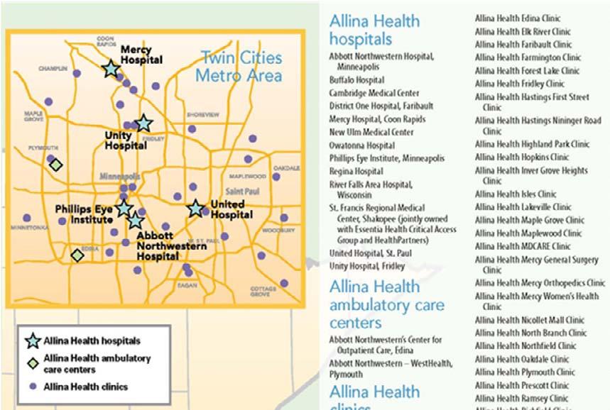 Location of Care Delivery Sites The