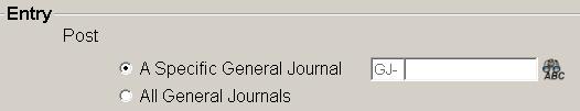 From your General Ledger Toolbar Menu click Journals. Click on Post Journal; the following fields are used to post a Journal.