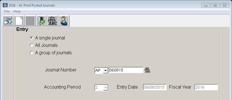Print GASB Information Selecting this option will list the account s Function/Activity Code and Revenue Column Description.