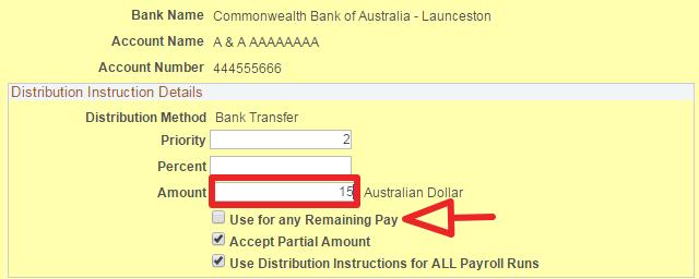 Or In this example Bank of Melbourne is the Primary account, and the Commonwealth account