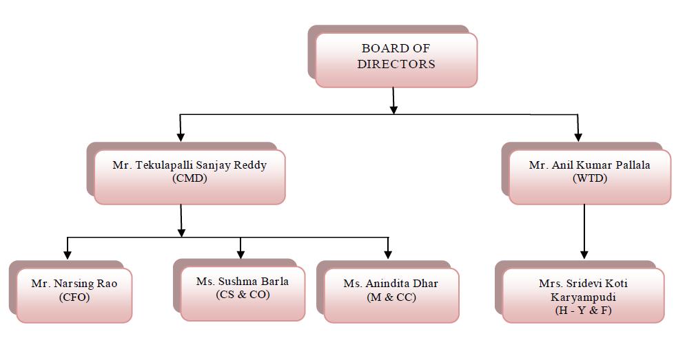 Management Organization Structure Terms & Abbreviations CMD - Chairman and Managing Director WTD - Whole Time Director CFO - Chief Financial