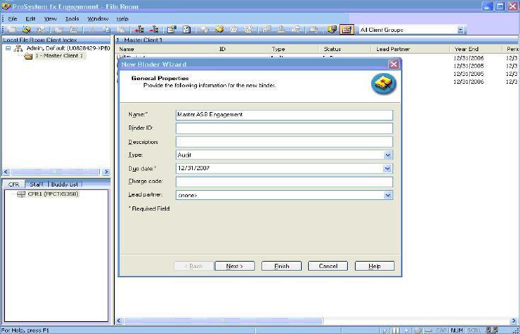 USING PPC'S PRACTICE AIDS WITH PROSYSTEM FX ENGAGEMENT Provide any additional information for