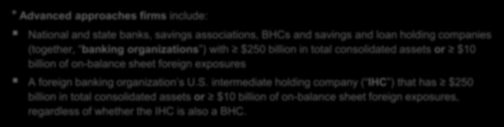 assets or $10 billion of on-balance sheet foreign exposures A foreign banking