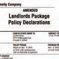 It's important to note that the Policy Declarations is not a bill. You ll receive a new Allstate Landlords Package Policy Declarations every renewal period, which is typically one year.