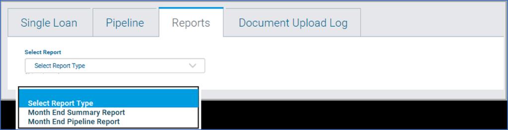 To access the month-end reports, select the Reports tab on the Remedy Management page.