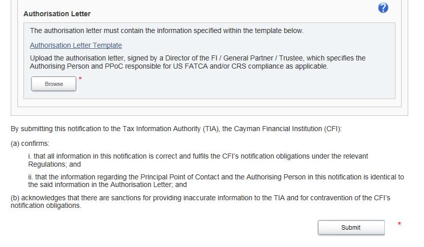 1. To download the template Authorisation Letter, select the hyperlink provided, also available here: http://www.tia.gov.ky/pdf/ppoc_letter_of_authorisation_template.docx 2.