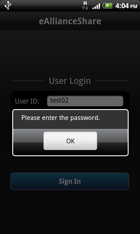 On the User Login screen, enter your User ID* and Password*. 3.