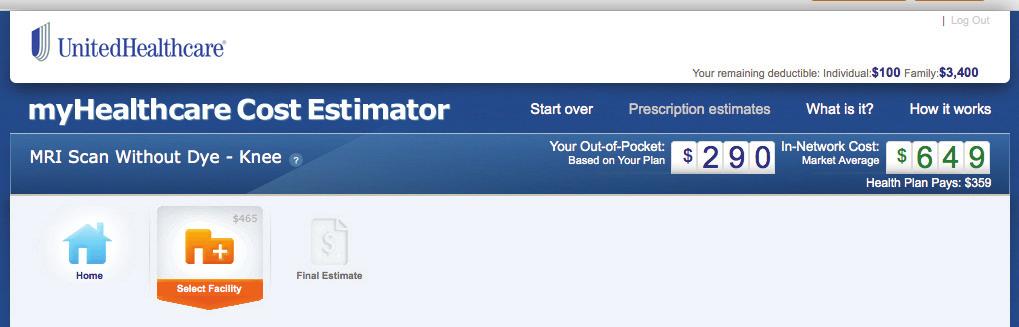 The more you use myhealthcare Cost Estimator, the more you ll see that not all doctors are the same.