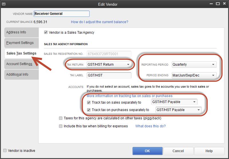 chapter 4: setting up client files Note: You can setup your business Reporting Period and Period Ending in this screen.