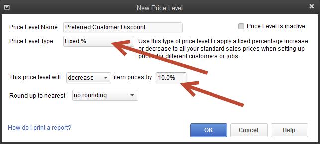 If you have customers that you charge different rates, you can use price levels to manage their pricing.