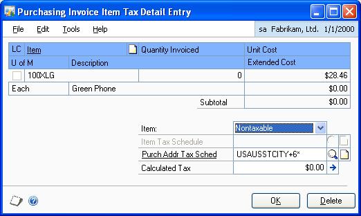 PART 2 PROCEDURES The Tax Invoice Received option is especially useful if you are tracking purchases to claim input tax credits for.