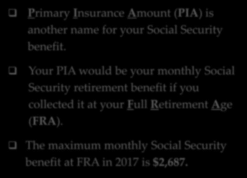 retirement benefit if you collected it at your