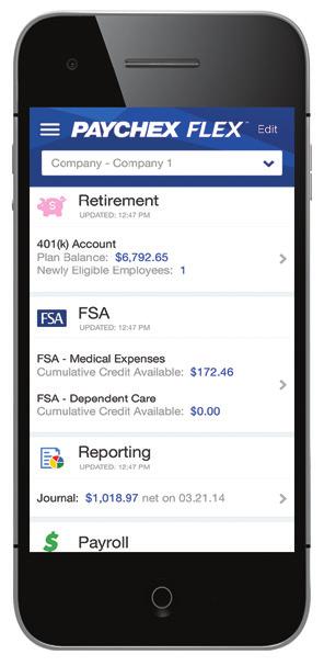 insightful information: payroll reports, retirement plan summaries, employee data, and much more. Customize many reports by date range.